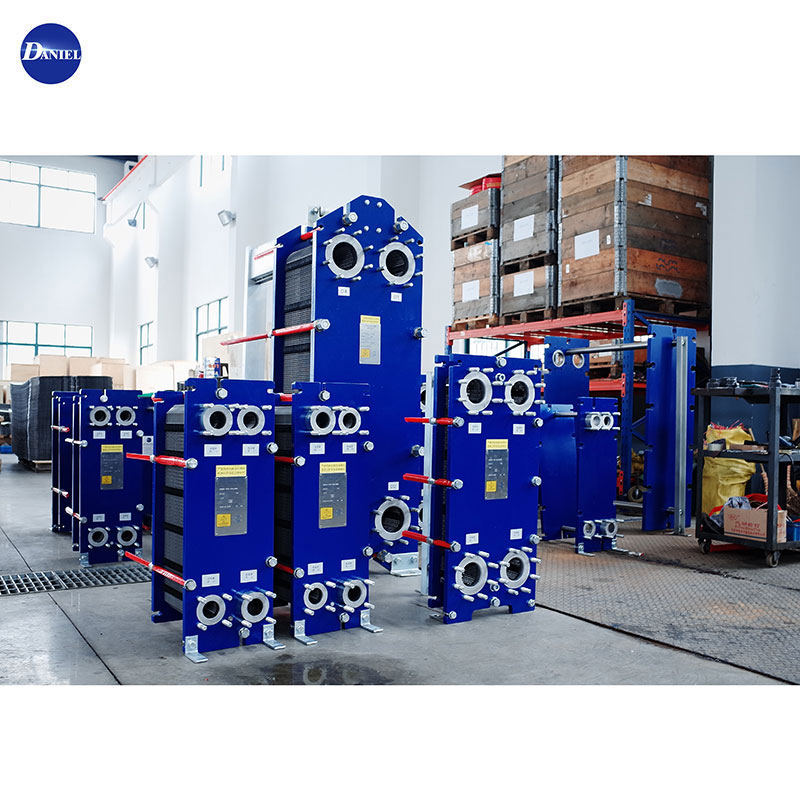 Spiral R410a Counterflow Fish Farm Plate Heat Exchanger Plate Dan Frame Heat Exchanger
